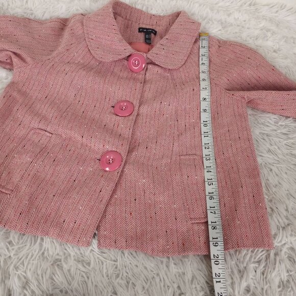 FANG M Jacket Blaxer 3 BIg Buttons Retro Barbiecore PINK - Picture 5 of 6